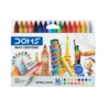 DOMS Extra Long Wax Crayons 16 Shades
