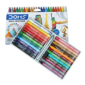 DOMS Extra Long Wax Crayons 24 Shades