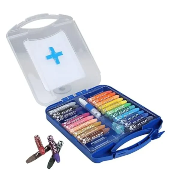 DOMS Oil Pastel 25 Shades (Hexagonal) | Comes In Hard Plastic Case