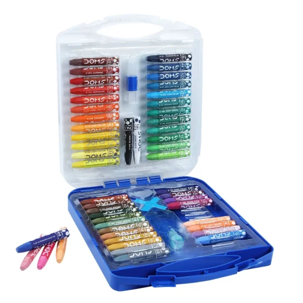 DOMS Oil Pastel 50 Shades(Hexagonal) | Comes in Hard Plastic Case