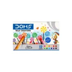 DOMS Wax Crayons 12 Shades Box Pack