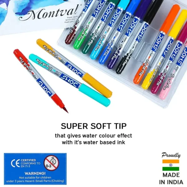 Doms Brush Pens 14 Shades Super Soft Tip