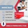 Bindal White Copier Paper | A4 Size | 75 GSM | 1 Ream & 500 Sheets per ream