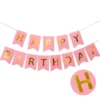Happy Birthday Banner Pink | Wall Hanging Birthday Banner