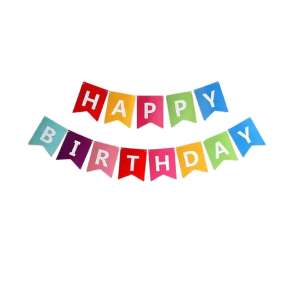 Happy Birthday Banner Multicolour | Wall Hanging Birthday Banner