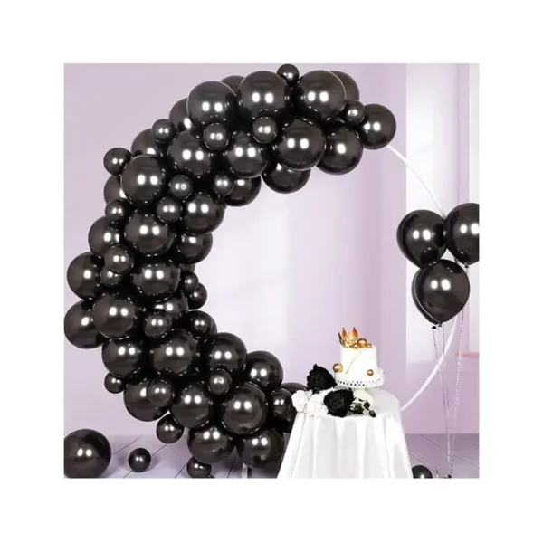 Tiger Black HD Metallic Balloons Pack Black Theme Party Decoration | Pack of 50 Balloons