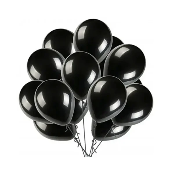 Tiger Black HD Metallic Balloons Pack Black Theme Party Decoration | Pack of 50 Balloons
