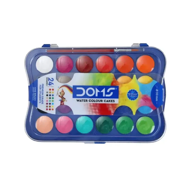 DOMS Water Colour Cake 24 Shades 23 mm