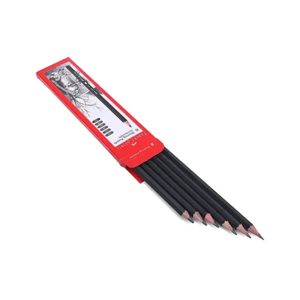 Faber Castell Drawing Pencils, Six Distinctive Grades (Hb, 2b, 4b, 6b, 8b, 10b) ,Pack of 6 Sketch Pencil