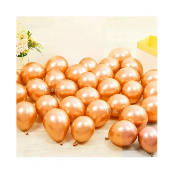 Tiger Golden HD Metallic Balloons Pack Golden Theme Party Decoration | Pack of 50 Balloons