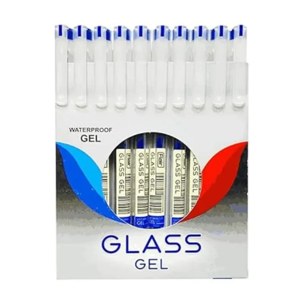 FLAIR Glass Gel Pen Blue | Pack of 10