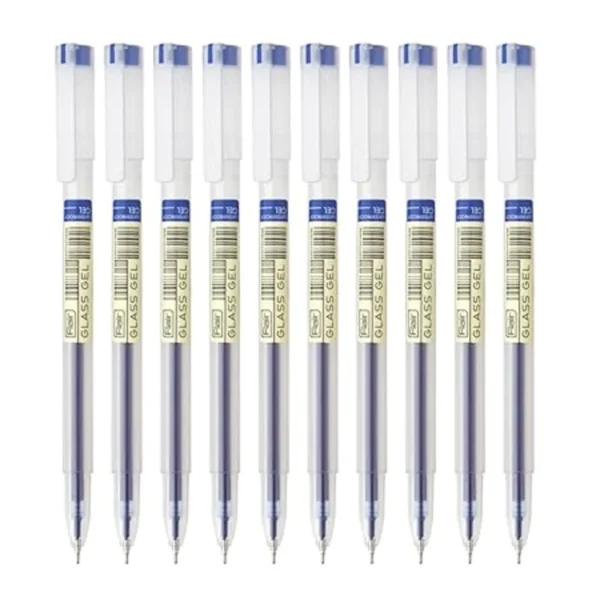 FLAIR Glass Gel Pen Blue | Pack of 10