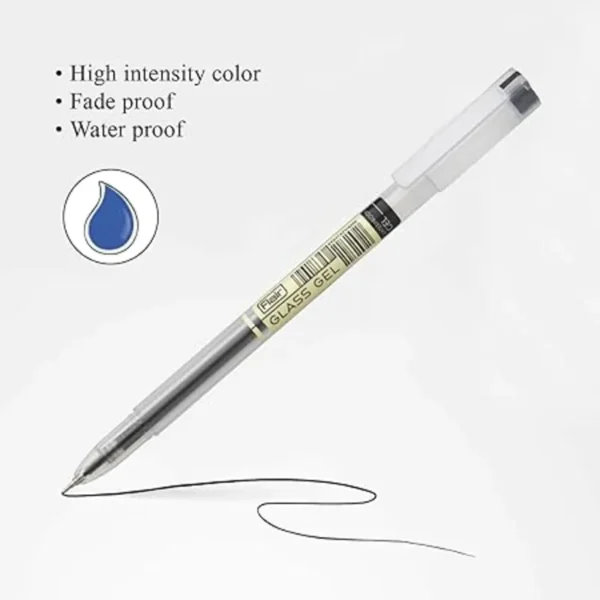 FLAIR Glass Gel Pen Blue | Pack of 10