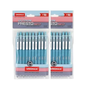 UNOMAX Ultron Presto Neo RT Blue Ball Pen | Pack of 10