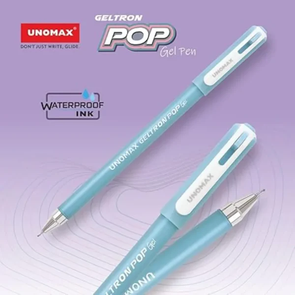 UNOMAX Geltron Pop Gel Pen Pack of 10 Blue