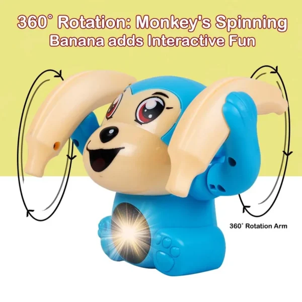 Gooyo GY2020 Battery Operated Voice Control Monkey Toy with Musical,Dancing,Spinning,Rolling and Sensor Feature for Gift