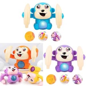 Gooyo GY2020 Battery Operated Voice Control Monkey Toy with Musical,Dancing,Spinning,Rolling and Sensor Feature for Gift
