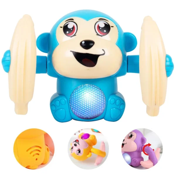 Gooyo GY2020 Battery Operated Voice Control Monkey Toy with Musical,Dancing,Spinning,Rolling and Sensor Feature for Gift