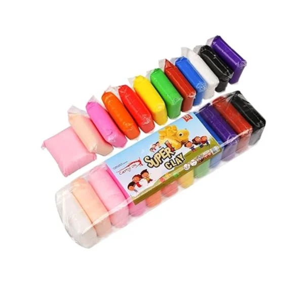 Super Clay [Foam Clay Air Dry] [Light Weight & So Smooth Clay] (12 Colour
