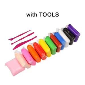 Super Clay [Foam Clay Air Dry] [Light Weight & So Smooth Clay] (12 Colour